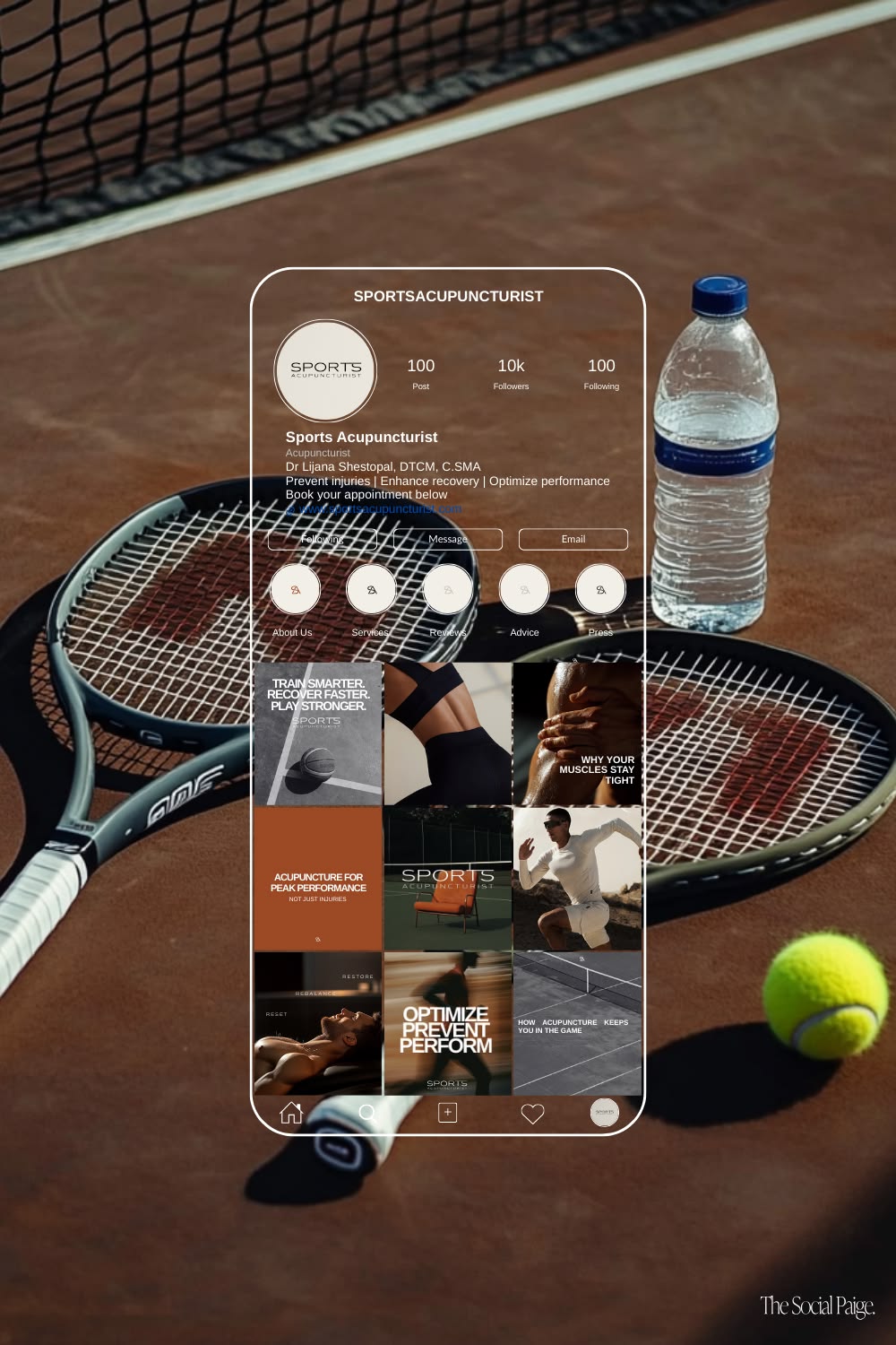 Social-Media-Strategie: Content-Planung im Profil-Mockup